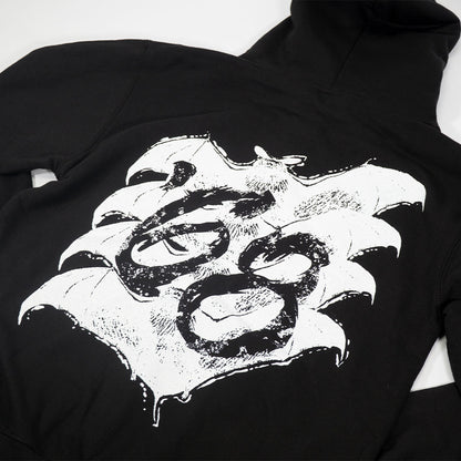 Snake Zip Hoodie - Black