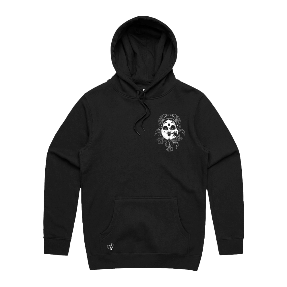 Green Eyed Demon Hoodie - Black image 0