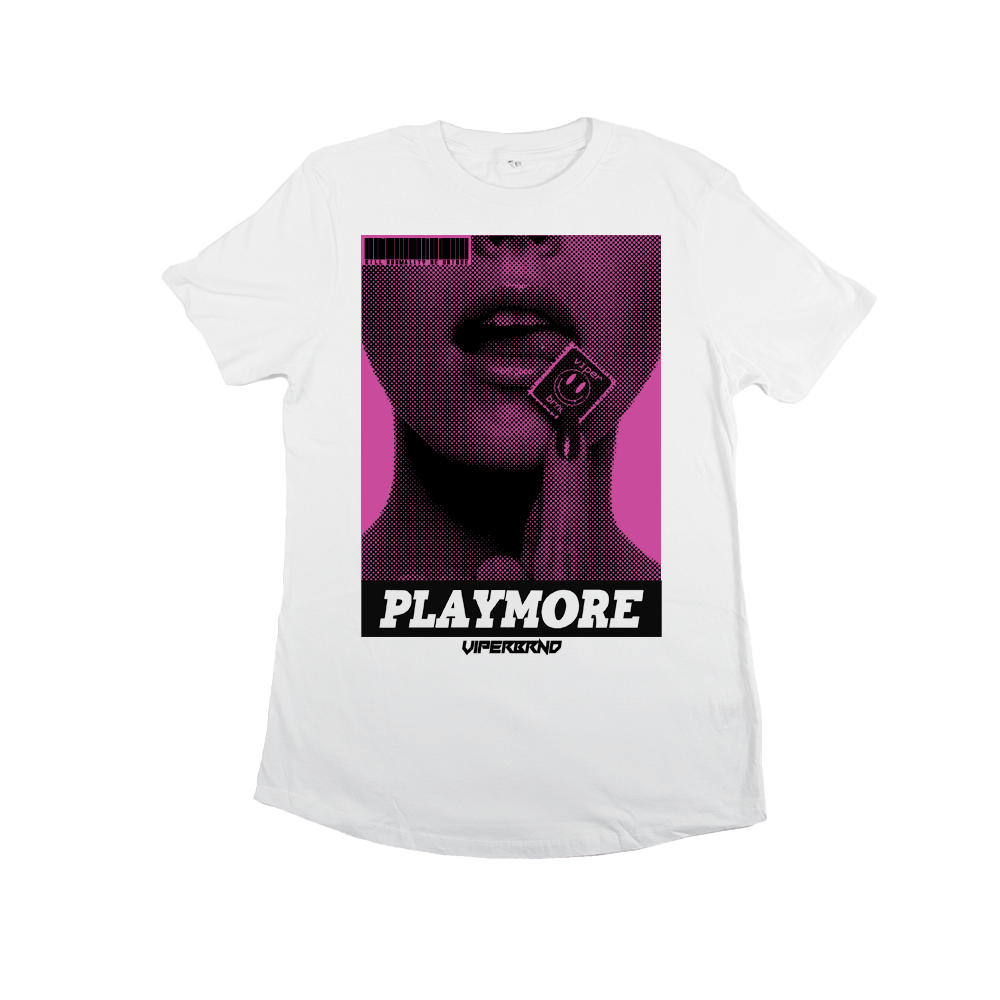 PLAYMORE Tee - White (Longline) image 0