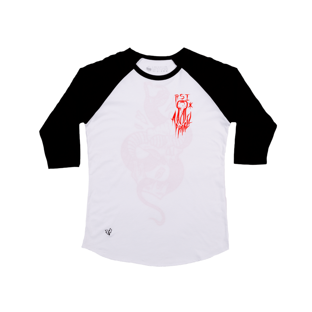 Skull Buster Baseball Shirt - Black/White image 0