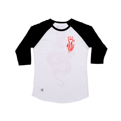 Skull Buster Baseball Shirt - Black/White image 0
