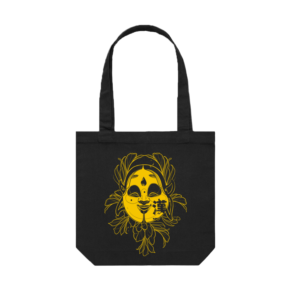 Green Eyed Demon Tote Bag - Black image 0