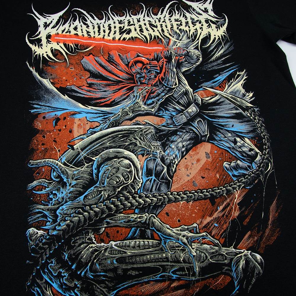 Vader Vs Xenomorph Tee - Black image 2