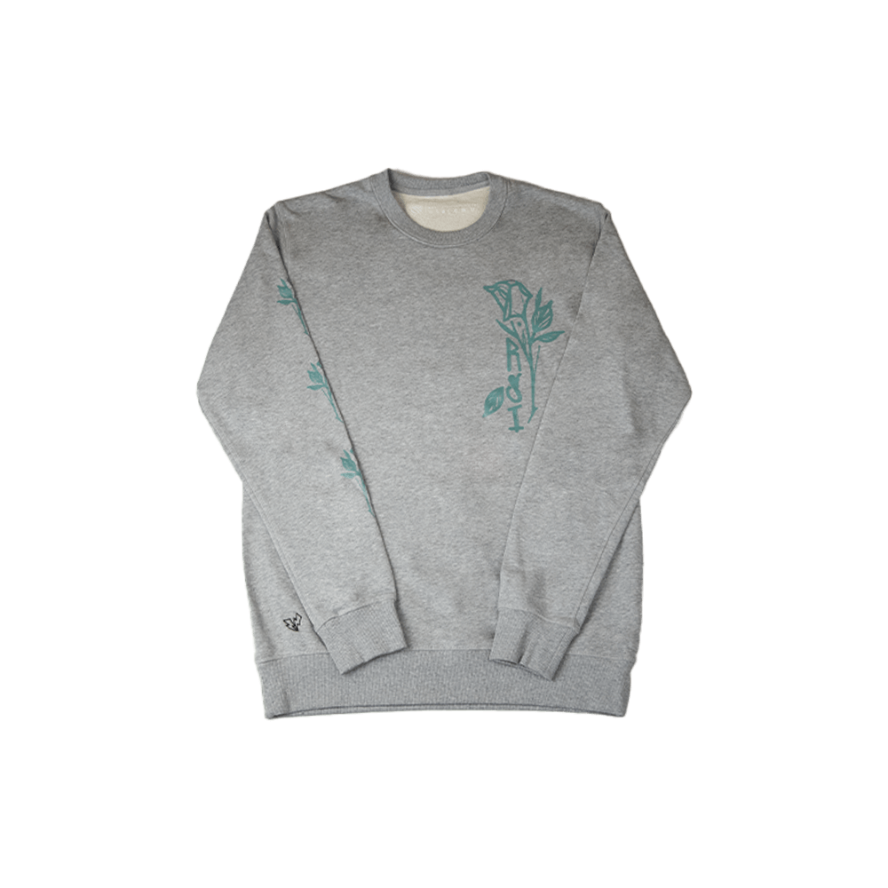 Roses For The Dead Crewneck - Grey image 1