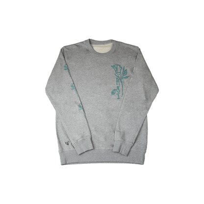 Roses For The Dead Crewneck - Grey image 1
