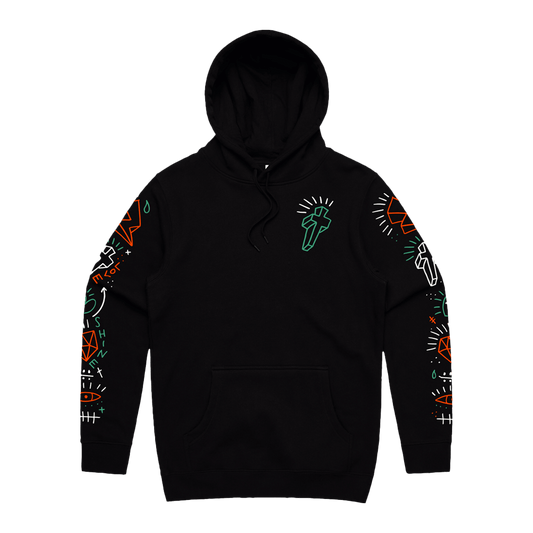 Love Hurts Hoodie - Black image 0