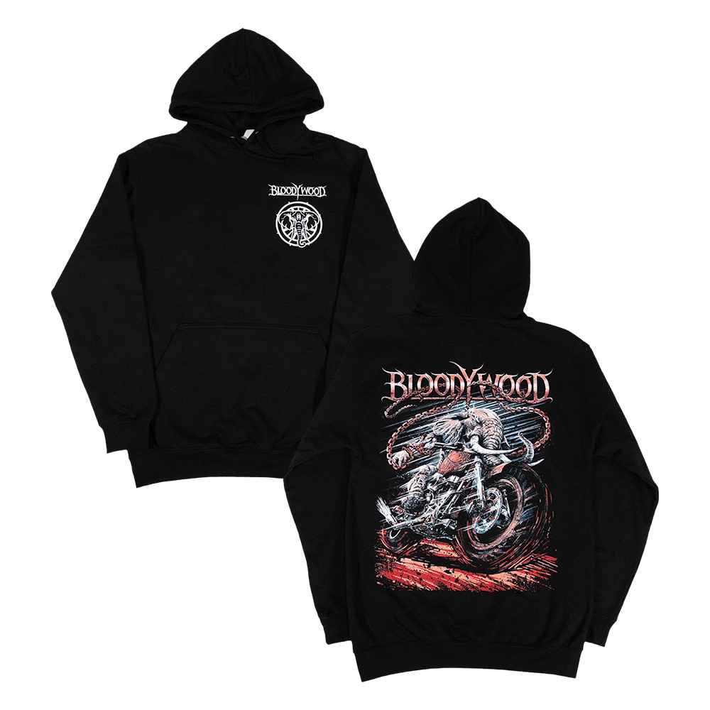 Motorbike Hoodie - Black image 0