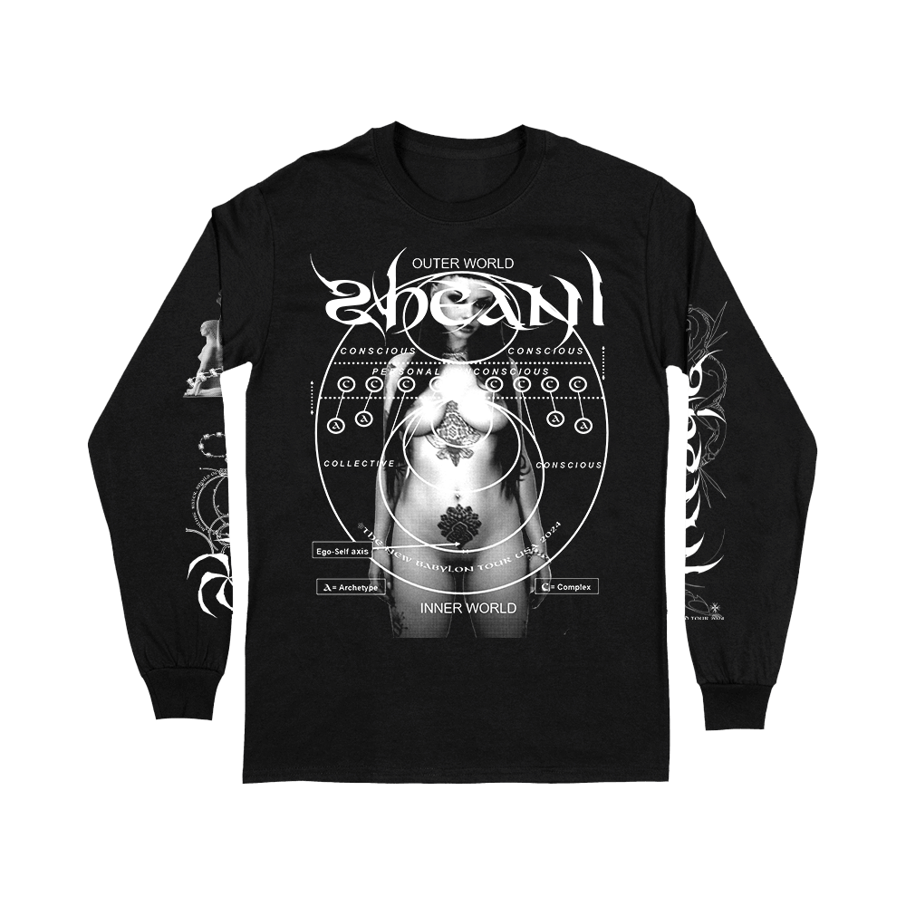 Body Tour Dates Longsleeve - Black image 1