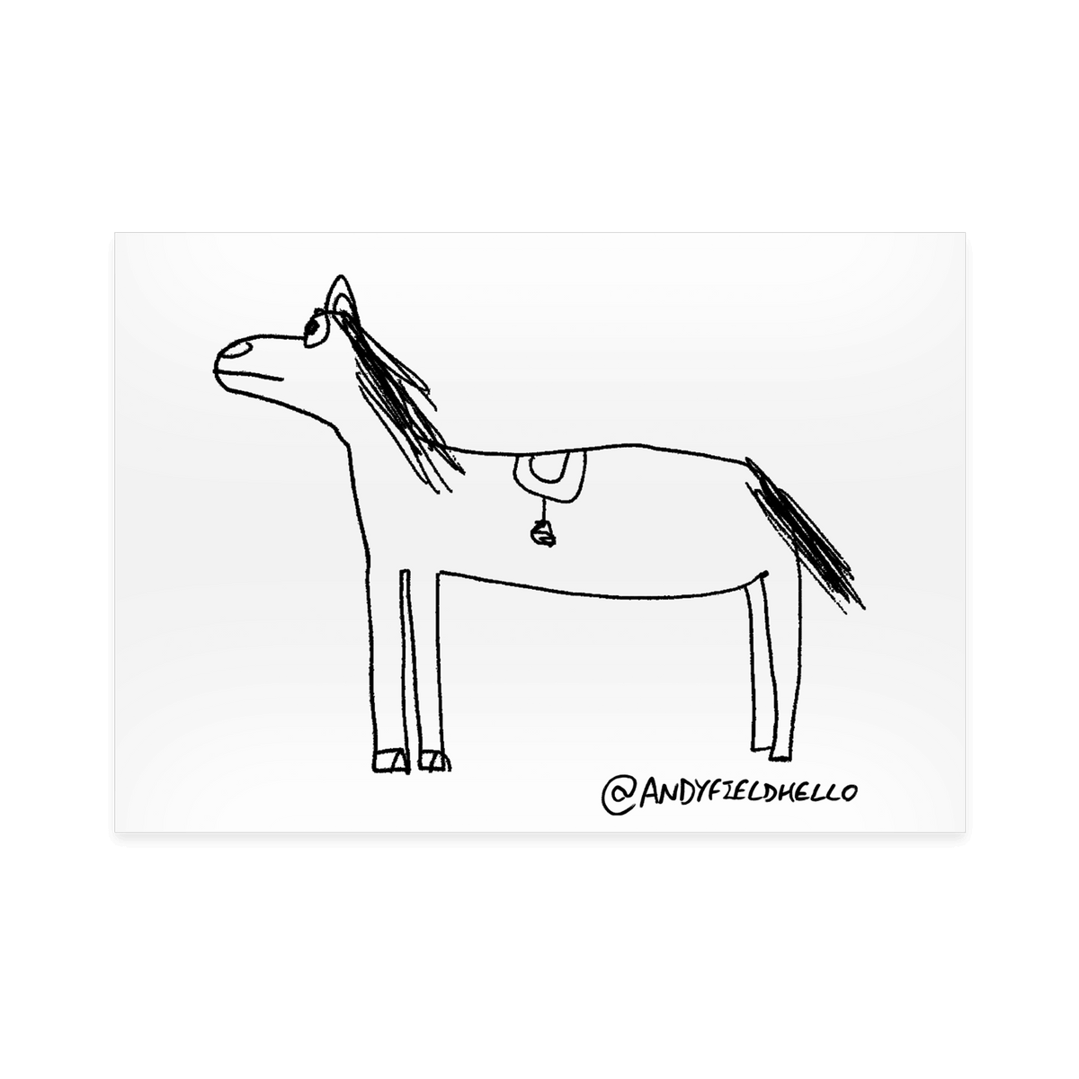 Day 1 Horse Poster - A4