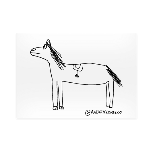 Day 1 Horse Poster - A4