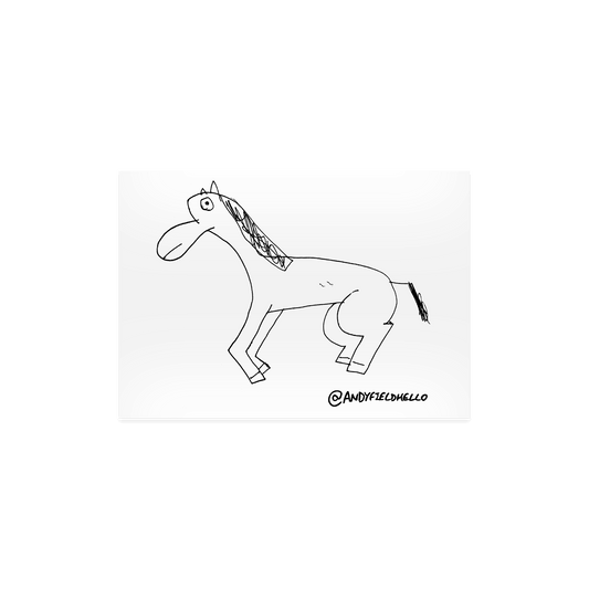 Day 3 Horse Postcard