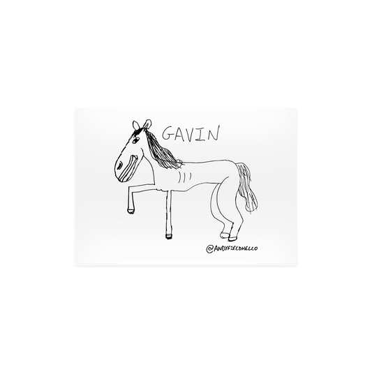Gavin Horse Postcard