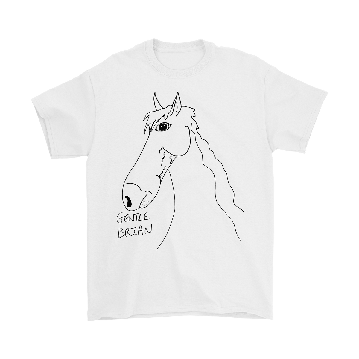 Gentle Brian Horse Tee - White