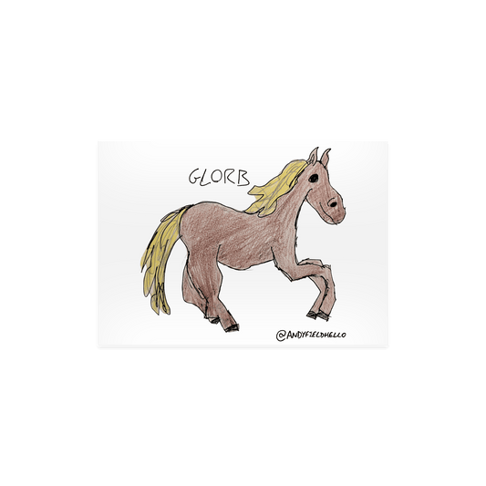 Glorb Horse Postcard
