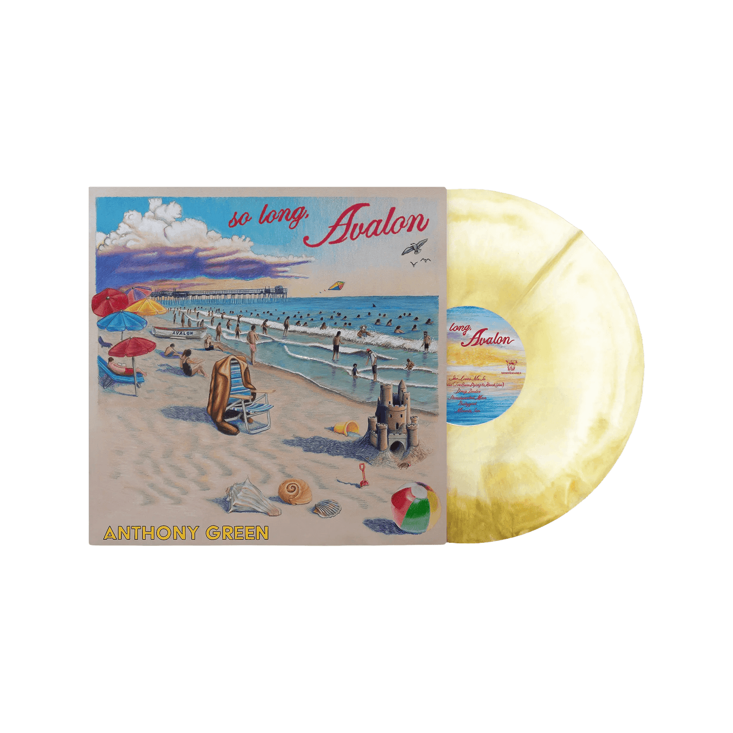 So Long, Avalon 12" Vinyl - Gold/White Swirl
