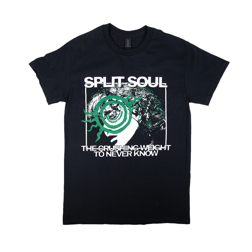 Split Soul Green T-Shirt - Black
