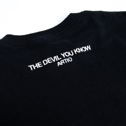 The Devil You Know Lyric Tee - Black
