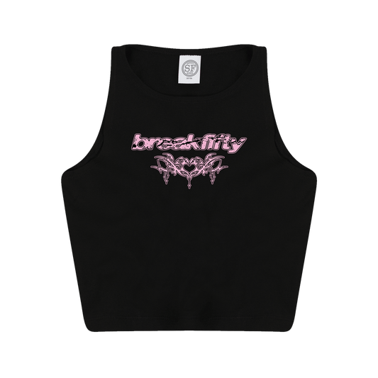 Tribal Crop Top - Black