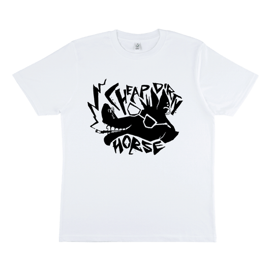 Smoking Horse Tee - White