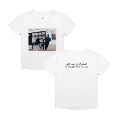 My Man & Me Women's Baby Tee - White
