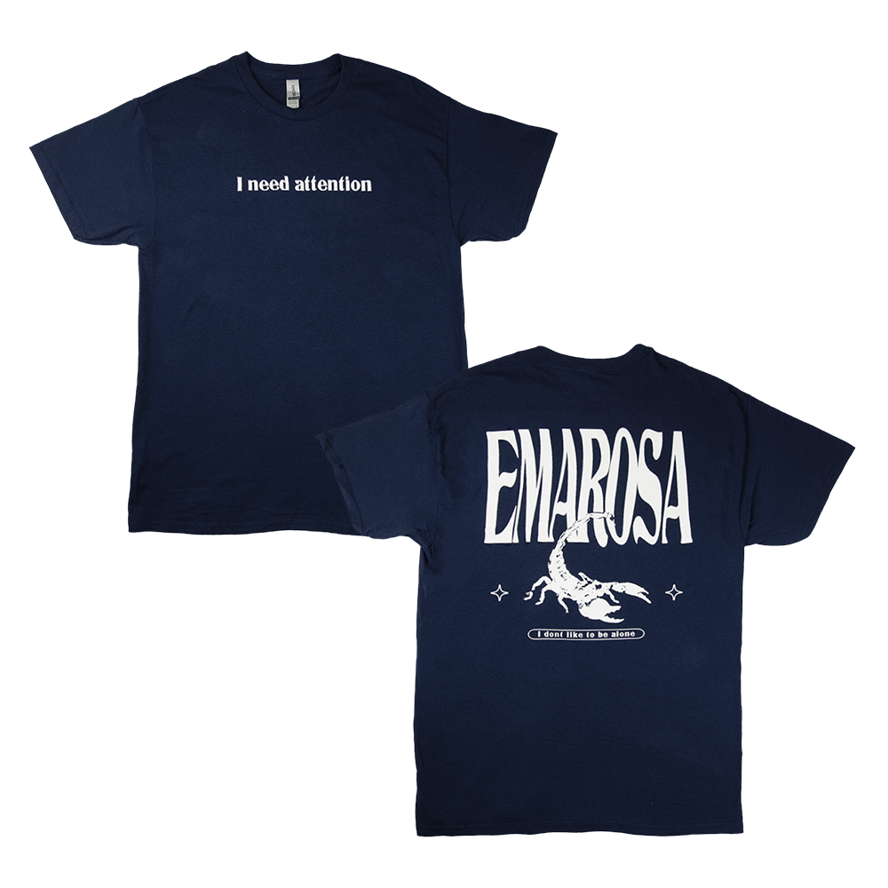 I Need Attention T-Shirt - Navy