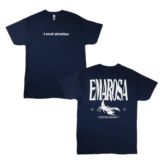 I Need Attention T-Shirt - Navy