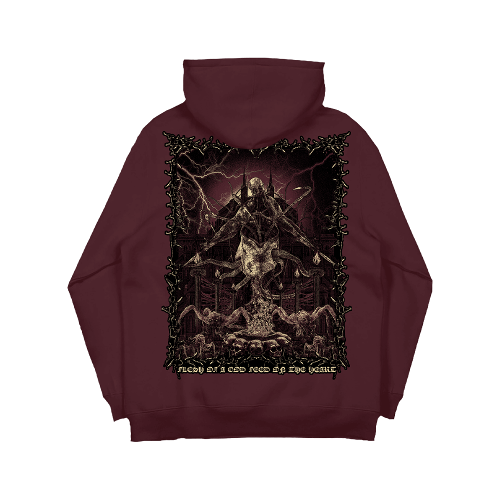Casket Of Rust Hoodie - Burgundy