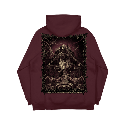 Casket Of Rust Hoodie - Burgundy