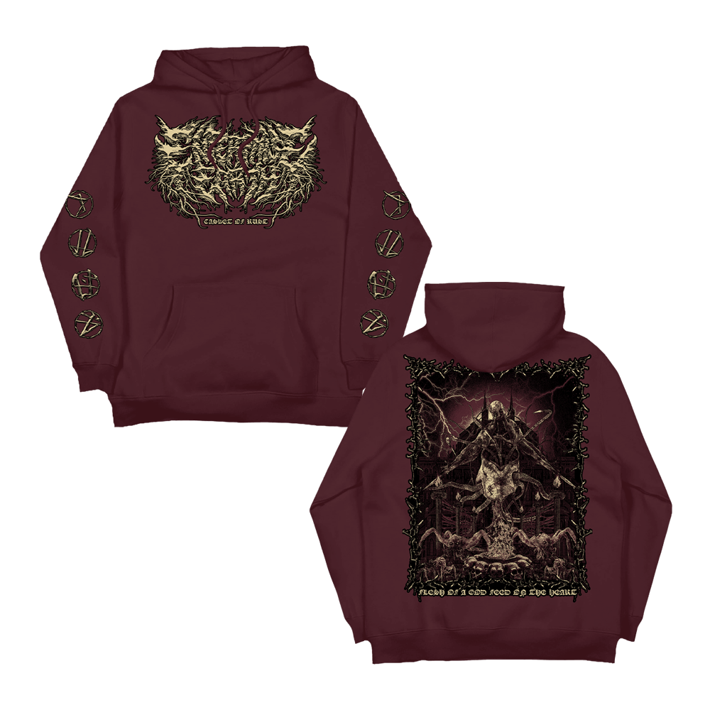 Casket Of Rust Hoodie - Burgundy