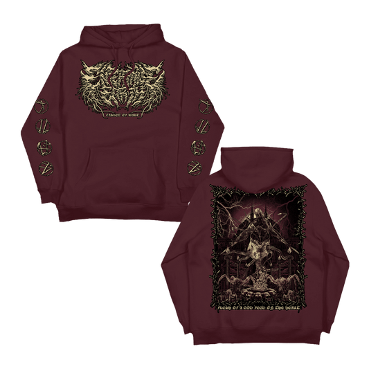 Casket Of Rust Hoodie - Burgundy