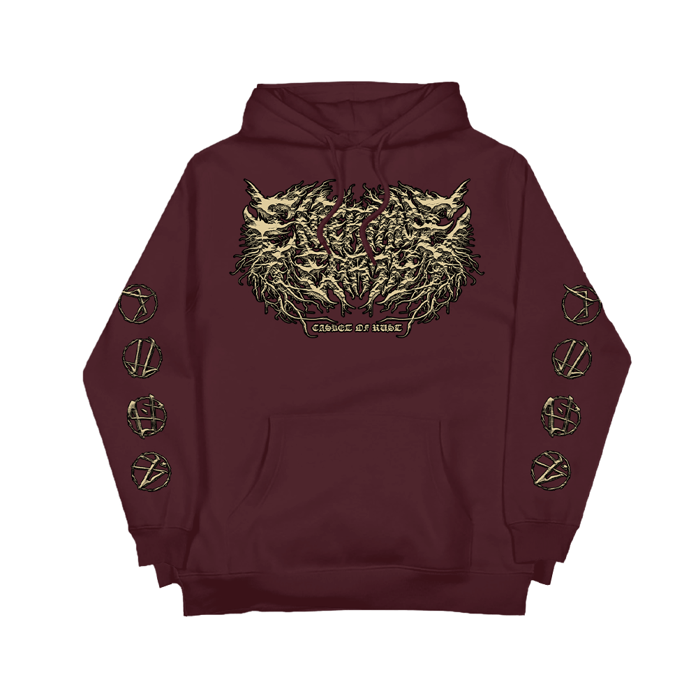 Casket Of Rust Hoodie - Burgundy