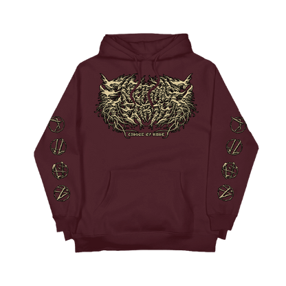 Casket Of Rust Hoodie - Burgundy