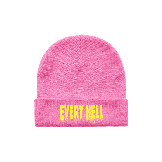 Every Hell Logo Beanie - Pink