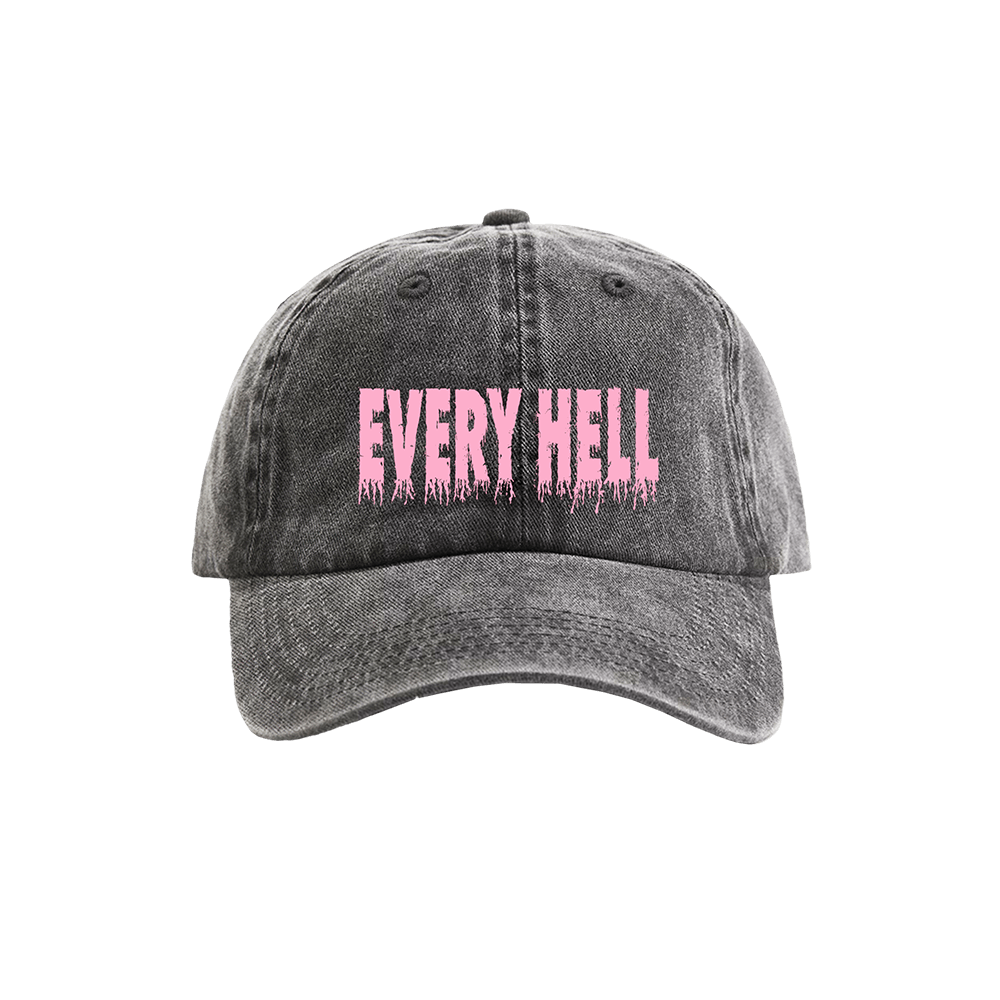 Every Hell Logo Cap - Vintage Black/Pink