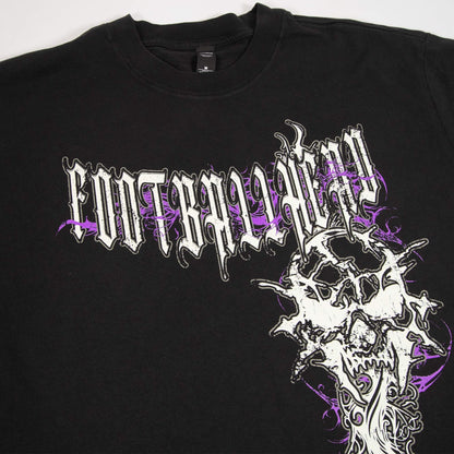Tribal Skull Tee - Faded Black