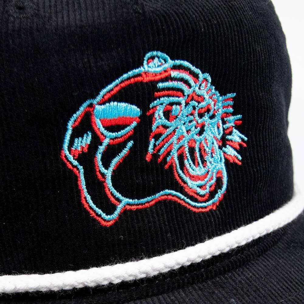 3D Panther Cap - Black