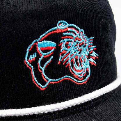 3D Panther Cap - Black