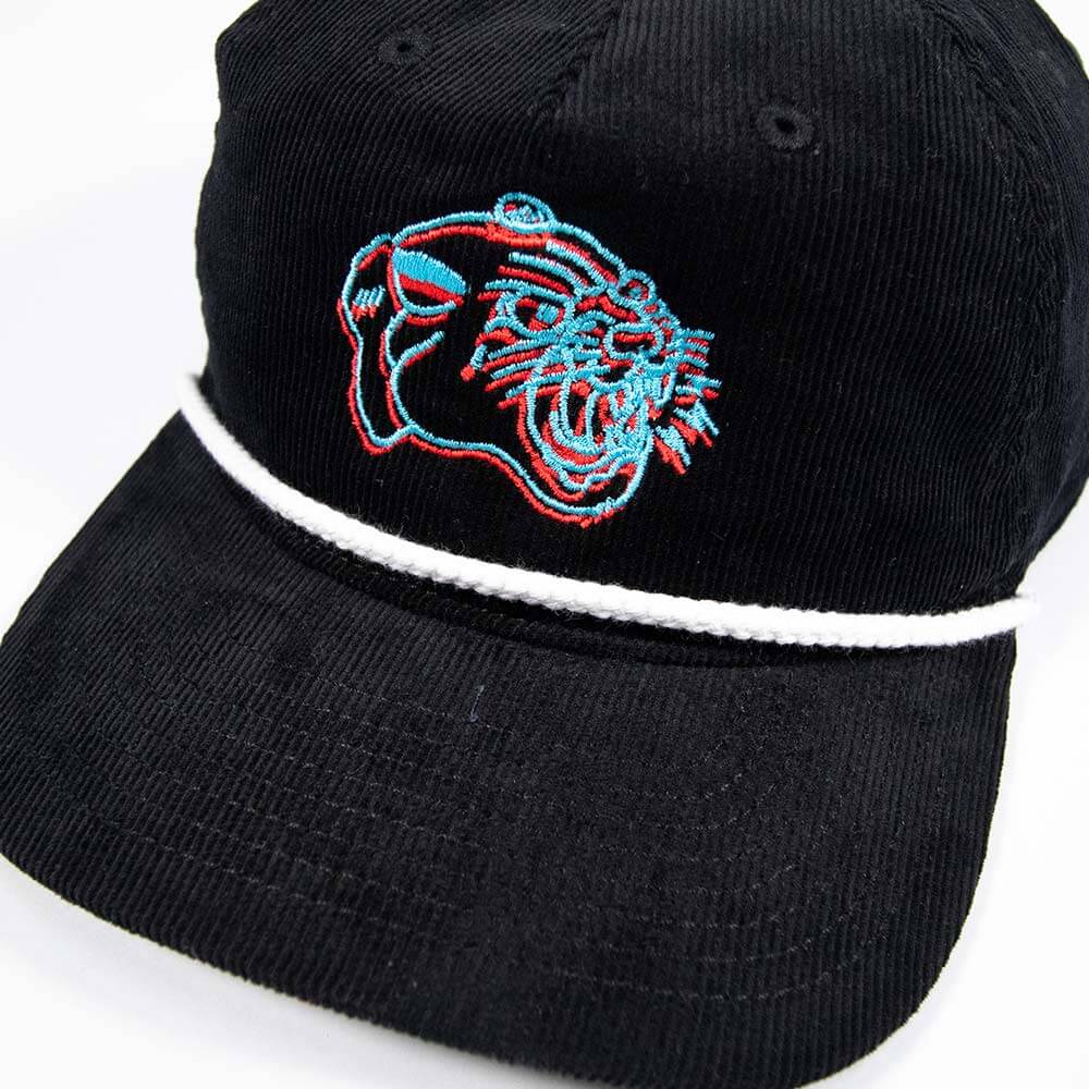 3D Panther Cap - Black