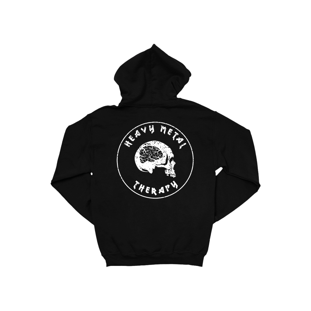 HMT Skull Zip Hoodie - Black