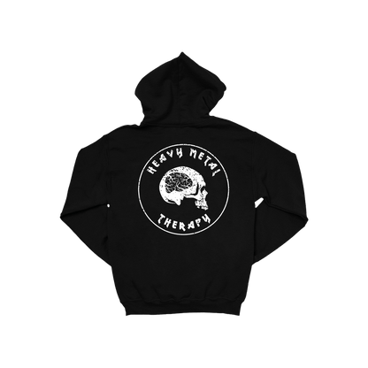 HMT Skull Zip Hoodie - Black