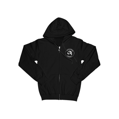 HMT Skull Zip Hoodie - Black