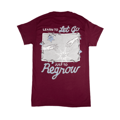 Learn To Let Go Tee - Burgundy