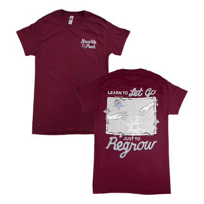 Learn To Let Go Tee - Burgundy