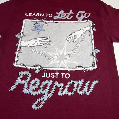 Learn To Let Go Tee - Burgundy