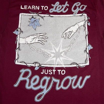 Learn To Let Go Tee - Burgundy