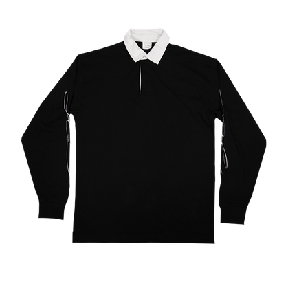 Logo Rugby Shirt - Black/White