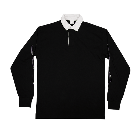 Logo Rugby Shirt - Black/White