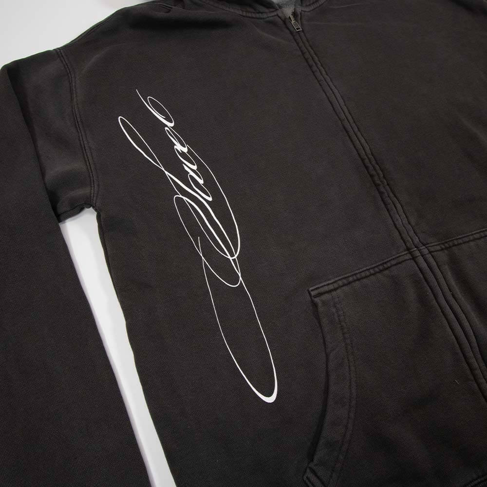 Live Zip Hoodie - Faded Grey