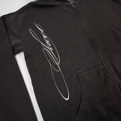 Live Zip Hoodie - Faded Grey