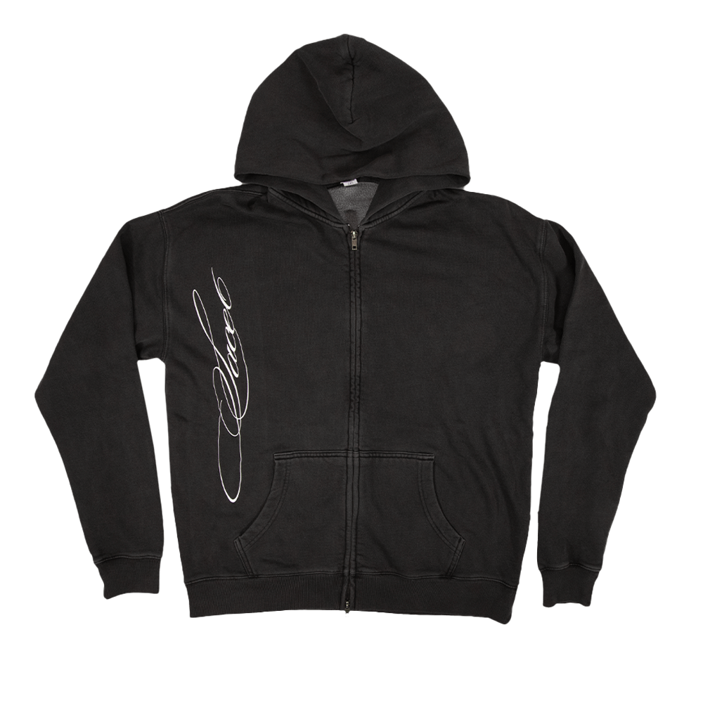 Live Zip Hoodie - Faded Grey